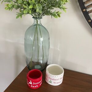 2 piece Christmas Reindeer Nesting Dishes